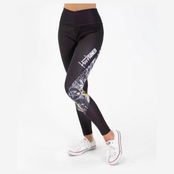 Hard Tuned Women's Booty Kicks Classic Wheel Leggings - M - Picture 1 of 6